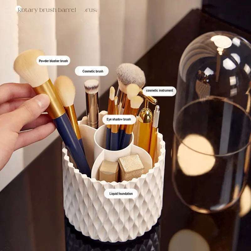 Rotating Makeup Brush Storage - Organic Oasis Beauty