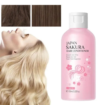 Sakura Hair Conditioner Hydrating Hair Conditioner Nourishing Conditioner For Smooth Hair Cherry Blossom Hair Conditioner 100ml - Organic Oasis Beauty