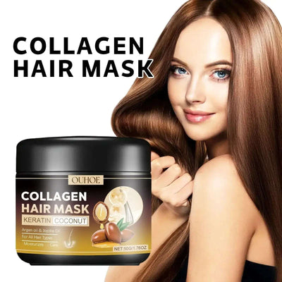 Collagen Hair Mask Keratin 5 Seconds Repair - Organic Oasis Beauty