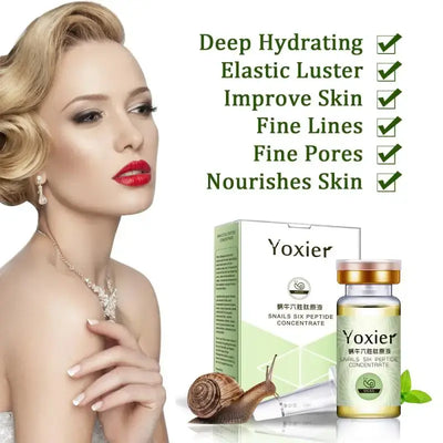 Yoxier Serum Face Anti-Aging Snails Hyaluronic Acid Six Peptide Concentrate Face Care Moisturizing Oil-control Snail TSLM1 - Organic Oasis Beauty
