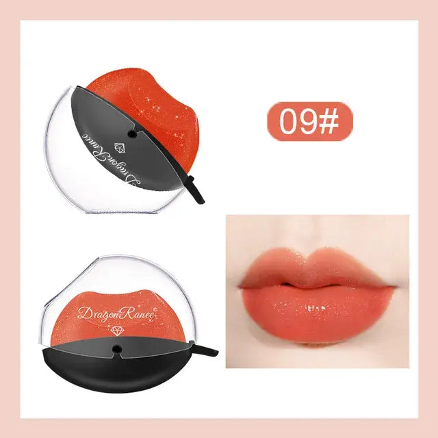 12-color lazy lip-shaped glitter lipstick - Organic Oasis Beauty